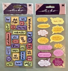 Lot of Various Caption Stickers! 22+ Sheets Stickopotamus, Little Yellow Bicycle