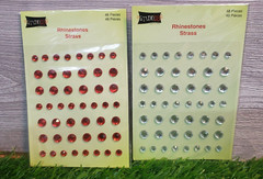 Lot of 530 RHINESTONE STICKERS – in 16 Packages – Various Brands