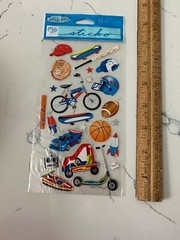 Sticko Photo Safe Classic Paper Sticker Boy Toys Bike Scooter Car Baseball Craft