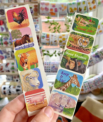 Vintage 80s 90s Sticker Lot: Animals, Smile Makers, Reward, New And Partial READ