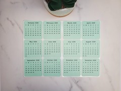 Mini Calendar Stickers for Planners and Journals – 2024, 2025, or 2026
