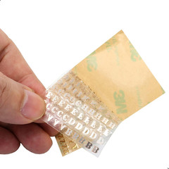 6 Sheets Small 0.12 Inch Alphabet Number Stickers Mini Letters Stickers Glitter
