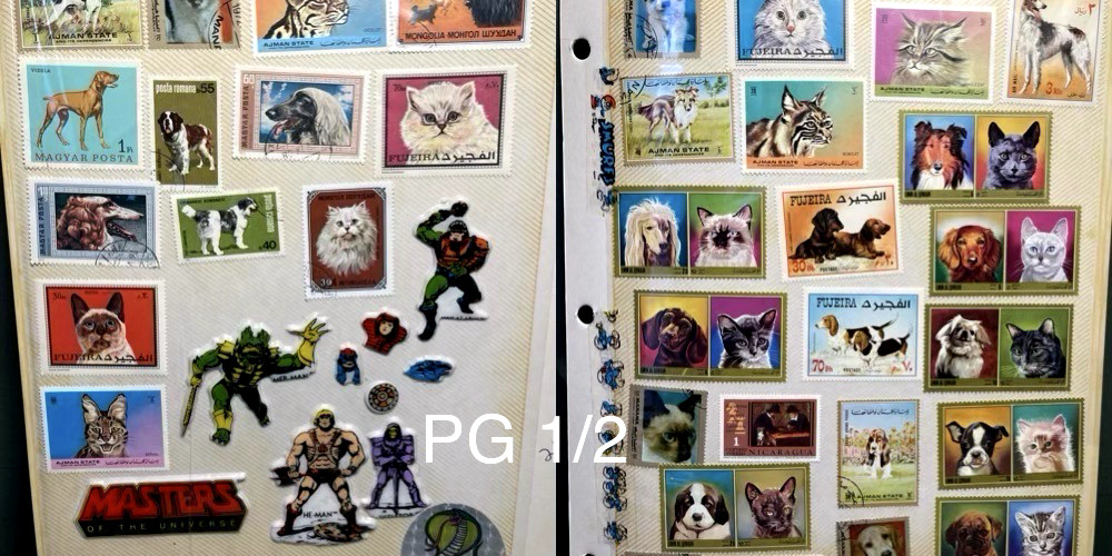 1 Full Binder Page front/back Vintage 80s 90s Stickers Puff Scratch n Sniff Good