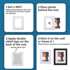 10 Pack Pre-Cut 18×24 White Picture Mats for 12×18 Photos – White Core Bevel …