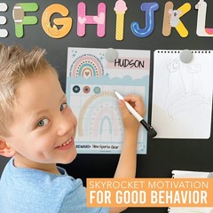 Kids Sticker Reward Charts for Behavior ~ 25 Pack Gold Star Sheets
