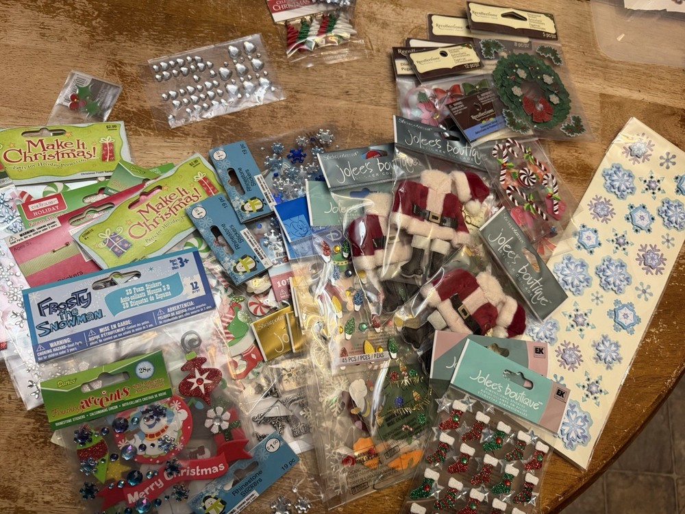35+ Jolee’s & More Christmas Holiday Winter Stickers Embellishments Scrapbooking