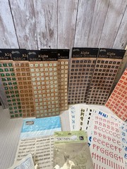 Alphabet Letter Stickers Large Lot Of 50 Scrapbooking Assortment NEW FREE SHIP