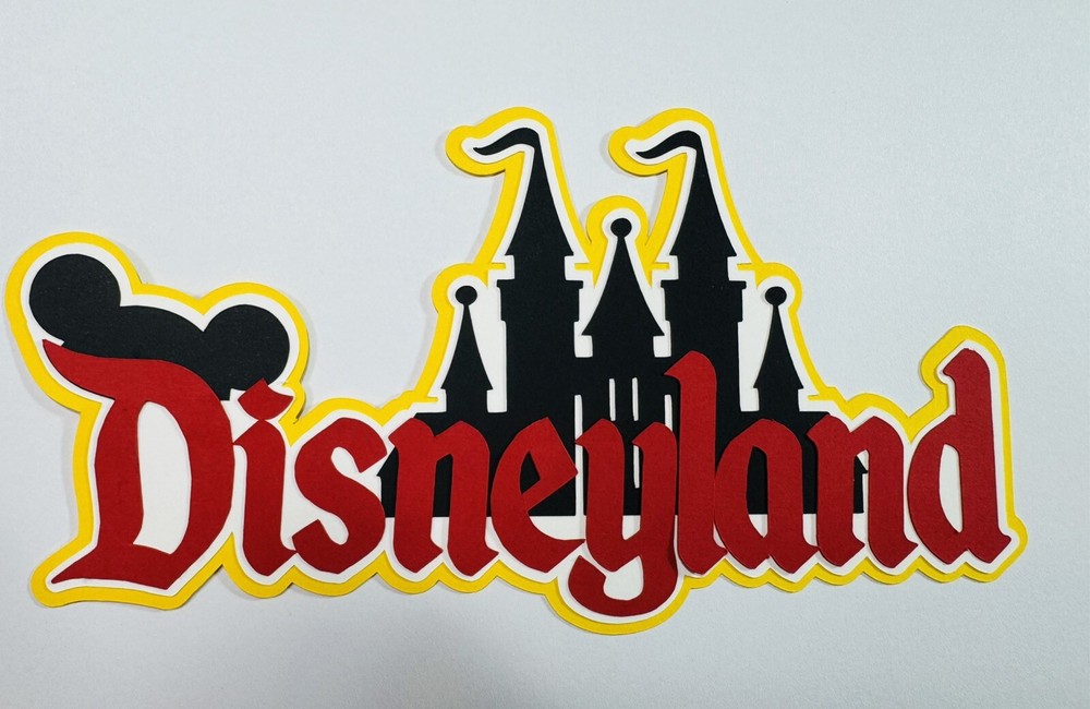 Disneyland Layered Die Cut Scrapbooking Embellishment