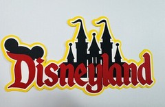 Disneyland Layered Die Cut Scrapbooking Embellishment