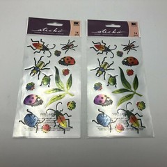 Bugging Out Stickers Ladybugs Beatles Bugs Sticko EK Success Lot of 2 Sealed Pks