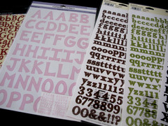 Making Memories, EK Success ABC/123 Sticker Lot LETTERS NUMBERS