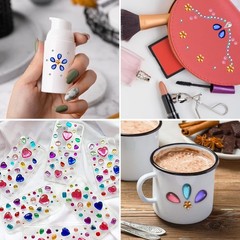 3897 Pcs Rhinestone Gem Stickers – Self-Adhesive Craft Jewels, Multicolor & Asso