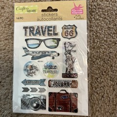 *Crafter’s square Stickers Textured Travel Journey