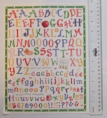Vintage Susan Branch Painted Multicolor Alphabet Letters Stickers 8.5″x11″ Sheet