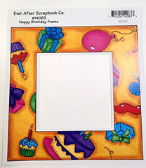 Happy Birthday Girl Boy Presents Cupcake Whimsical Die Cut Set & Frame Tags 2002