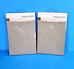 BASIC GREY LOT CHIPBOARD ELEMENTS & HOLIDAY ORNAMENTS SCRAPBOOK MIXED MEDIA #1