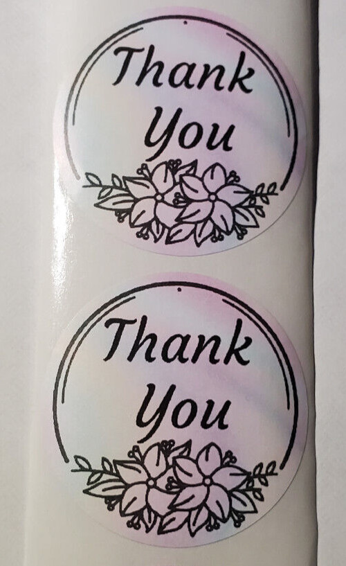 10 piece, 2″ inch Thank you Decals Seals Labels Craft Stickers.