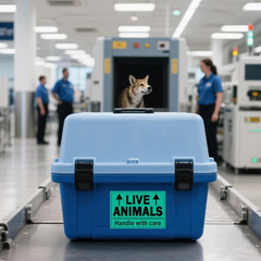 Remarkable Live Animals Please Handle with Care Stickers,2 X 3 Inch Fluorescent