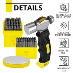 63 PCS Metal Stamping Kit – Letter Punch Set Metal Stamps for Jewelry Making …