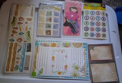 Large Lot Of Scrap Booking Stickers, Sticker,paper Stamps Stencils Ect. (A)