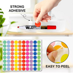 10 Different Colored Circle Dot Stickers for Toddlers Kids 3/4 Inch 1600 Pcs, 2