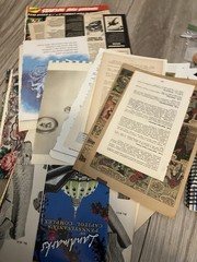 Junk Journal Supplies Mystery Box 1lb Paper Pages Ephemera Pieces Ribbons