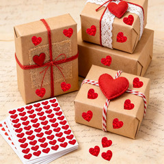 1920Pcs Holographic Glitter Heart Stickers, 0.5Inch Mini Red Hearts