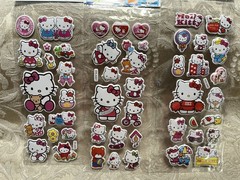 Retro Vintage Look Hello Kitty 3D Bubble Puffy Stickers 3 sets (#19)