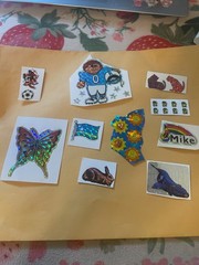 Vintage 10 Prism Stickers