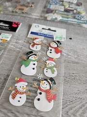 Sticker Lot Christmas Scrapbooking 3D Stickers Holiday Winter RARE Jolee’s #139