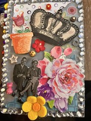 Junk Journal /scrapbook! 5 Vintage Junk Journal Ephemera. 5 Cards W/ Envelopes.