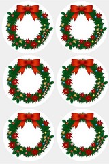 Scratch-Resistant 150 Pack of 2-Inch Round Christmas Stickers for Any Packaging