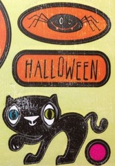 HALLOWEEN Self Adhesive Die-Cut Stickers (18pc)Reminisce•Holiday•Witches•Cat