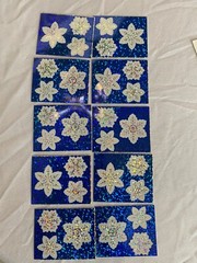 Mrs. Grossman’s Sticker Lot Silver Foil Snowflake Vintage 1995 10 Mods Sheet