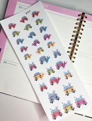 Gas Pump, Gas Refill Reminder, Car Fueling:Handmake Erin Condren Planner Sticker