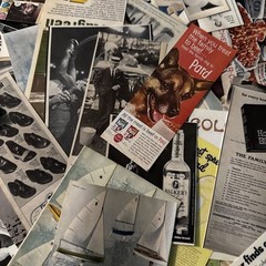 20+piece vintage style advertisement) Lot Junk Journal Ephemera