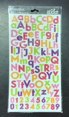STICKO THEMED SCRAPBOOK STICKERS MULTI COLORED ABC 123
