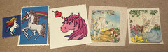 Vintage Unicorn Stickers 80’s Prisms + Rare Foiled Illuminations Fantasies Sheet