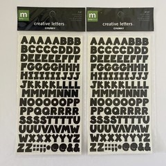 Making Memories Creative Letters Scrapbooking – 7/16″ Chunky Black
