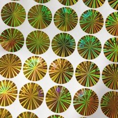 100 Gold Security Hologram Stickers Original Tamper Evident Warranty Labels