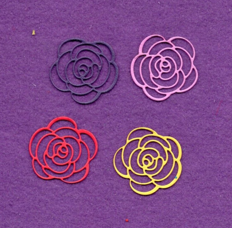 FLOWER # 76 die cuts spring summer scrapbook cards