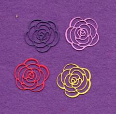 FLOWER # 76 die cuts spring summer scrapbook cards