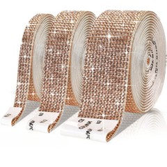 5X Self-Adhesive Rhinestone Tape Trim DIY Crystal Sticker Fake Diamond Ribbon