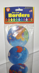 HYGLOSS-Die Cut Borders-GLOBE-12 Strips Each of 3″ x 36″-Made In USA/A3-683