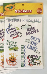 Crayola Inspirational 5 pack Sticker Sheet Back to School 50 sheets/400 stickers