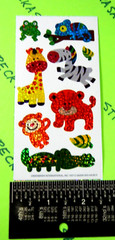 Baby Safari Animals Prismatic Small Sticker Sheet