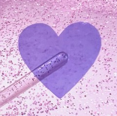 Clear Heart Stickers! – 0.25 to 4 inch – Pink or Purple See Through, Transparent