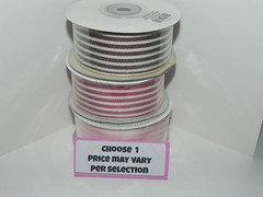 Stampin Up Choose 1 Roll – 1 1/4 Striped Grosgrain Ribbon – New 10 Yards