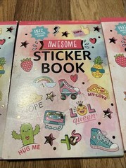 Three Awesome Sticker Books By Walmart NEW