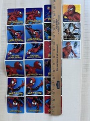 VTG Sandylion Spiderman stickers Lot Of 21 MediBadge RARE Stickers 2002, 04 2.5”